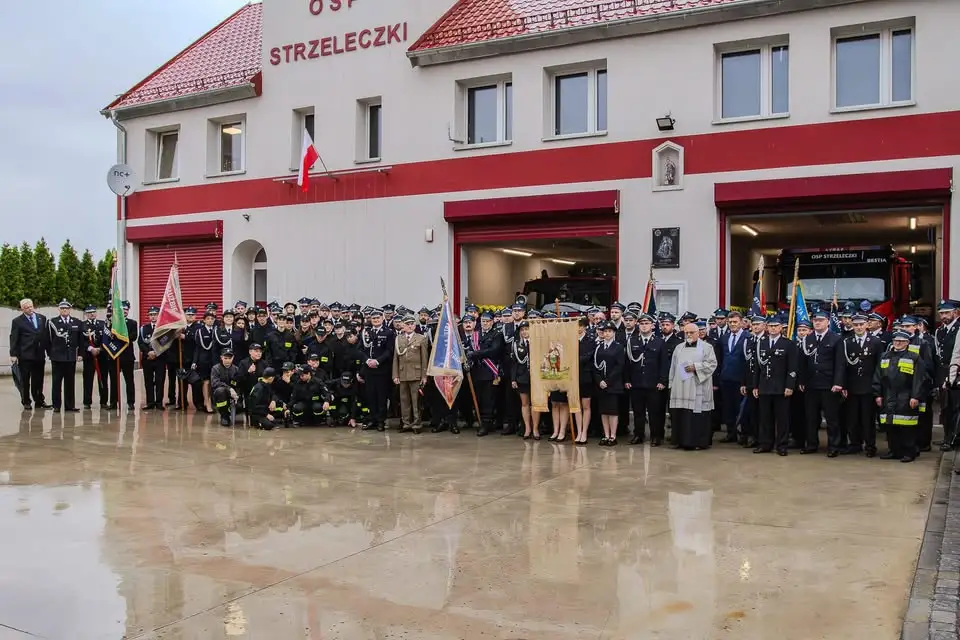 Pożar ściółki leśnej w Strzeleczkach – interwencja strażaków