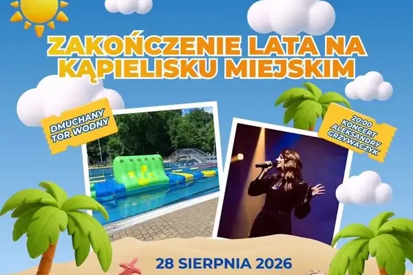 Pożegnanie lata na kąpielisku w Zdzieszowicach: dmuchany tor i koncert