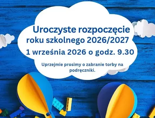 Rozpoczęcie roku szkolnego 2026/2027 w Krapkowicach – 1 września o 9:30