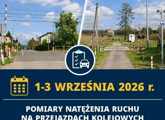 Pomiary ruchu na przejazdach kolejowych w Zdzieszowicach i Rozwadzy