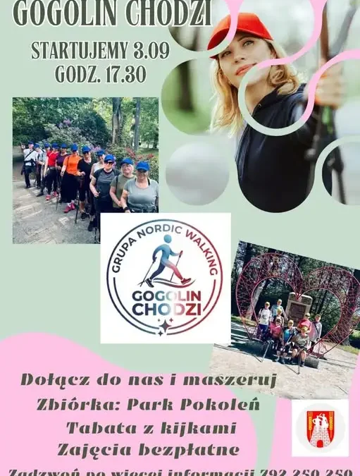 Gogolin Chodzi: wspólne spacery z kijkami od 3 września