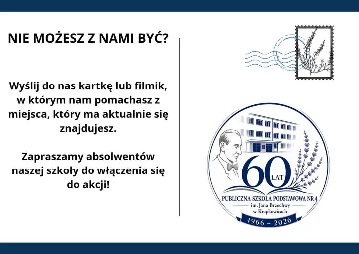 60-lecie szkoły: wyślij pozdrowienia z dowolnego miejsca na świecie
