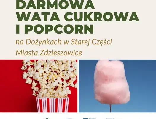 Słodka atrakcja na dożynkach w Zdzieszowicach – darmowa wata cukrowa i popcorn
