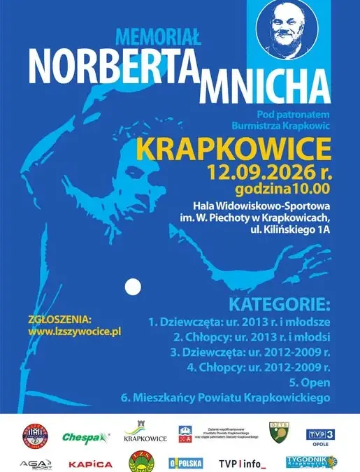 Memoriał Norberta Mnicha w Krapkowicach – zapisy już trwają