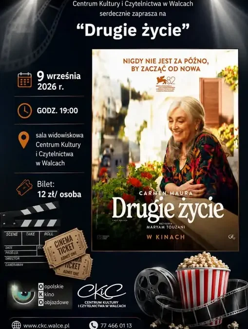 Kino Dobrego Filmu w Walcach wraca po wakacjach – pierwszy seans już 9 września
