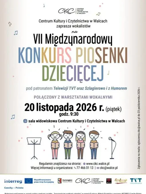 VII Międzynarodowy Konkurs Piosenki Dziecięcej w Walcach – zapisy trwają