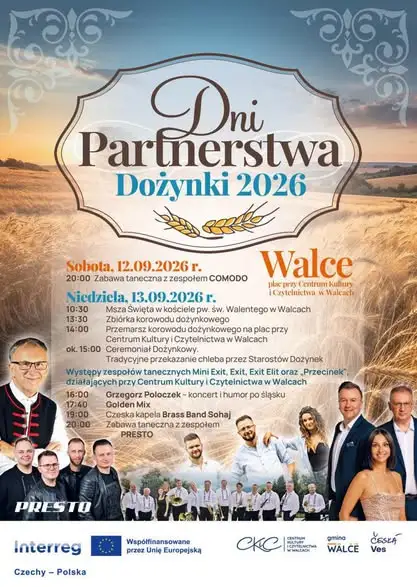 Dni Partnerstwa – Dożynki Gminne 2026 w Walcach już dziś