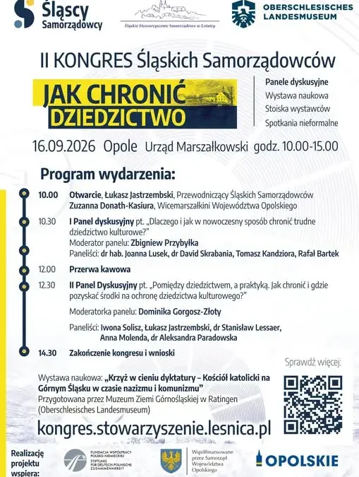 II Kongres Śląskich Samorządowców w Opolu – ochrona dziedzictwa w wielokulturowym regionie