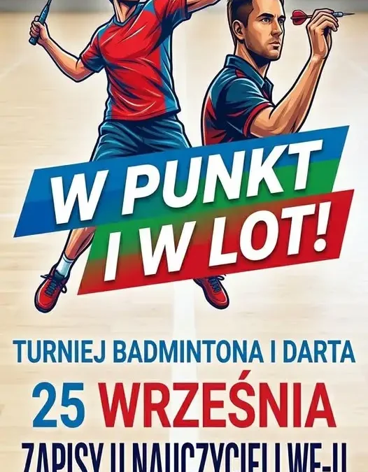 Krapkowice: turniej badmintona i darta „W punkt i w lot” – zapisy do 25 września