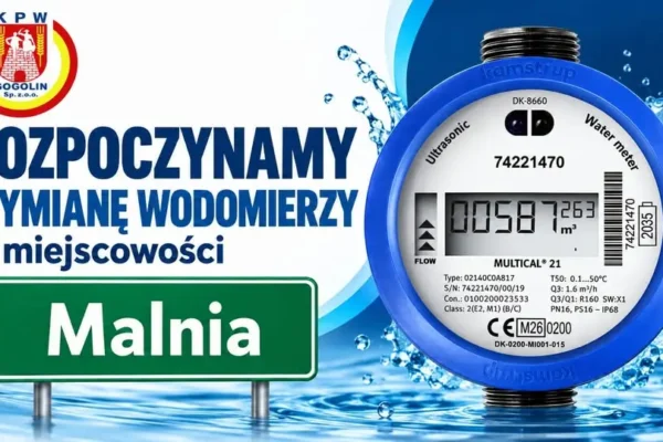 Malnia: od 21 września wymiana wodomierzy – co musisz wiedzieć