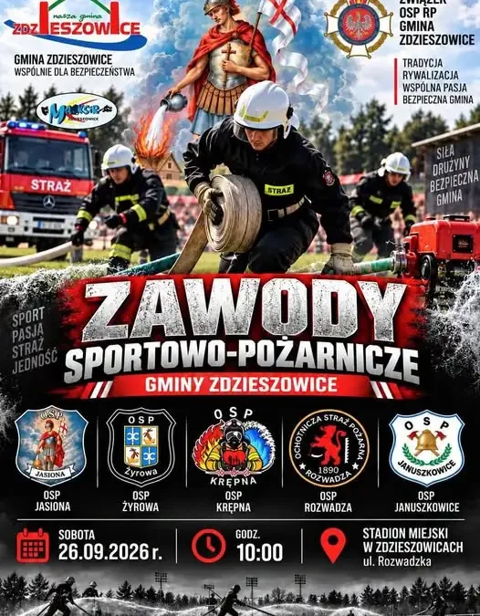 Zawody sportowo-pożarnicze Gminy Zdzieszowice już w sobotę 26 września