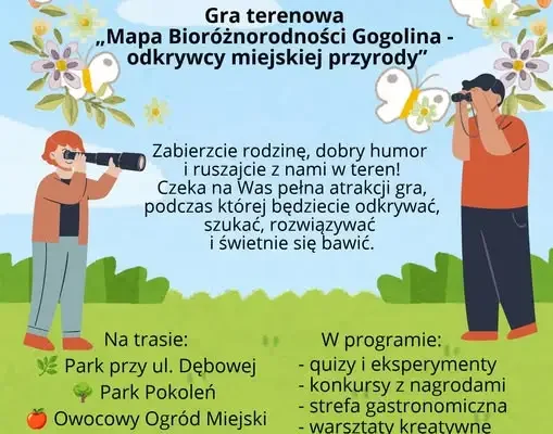 Gra terenowa „Mapa Bioróżnorodności Gogolina” już 4 października