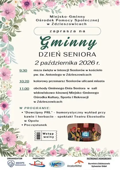 Gminny Dzień Seniora w Zdzieszowicach – 2 października 2026
