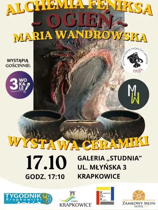 Wernisaż „Alchemia Feniksa” Marii Wandrowskiej w Galerii „Studnia” w Krapkowicach