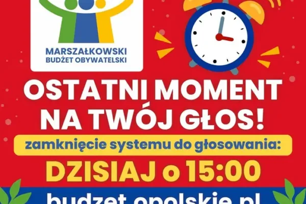 Ostatnia szansa na głos w Marszałkowskim Budżecie Obywatelskim Województwa Opolskiego
