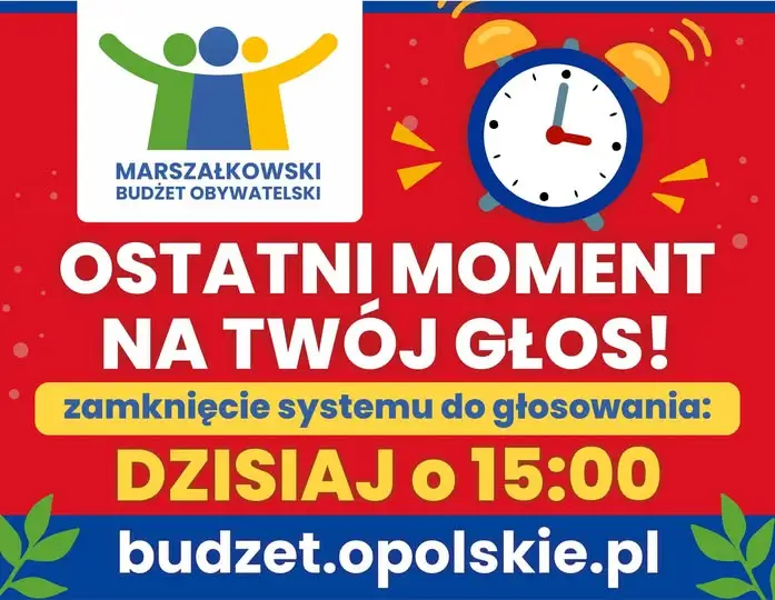 Ostatnia szansa na głos w Marszałkowskim Budżecie Obywatelskim Województwa Opolskiego