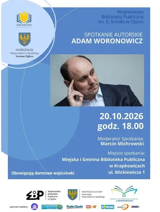 Adam Woronowicz spotka się z mieszkańcami Krapkowic