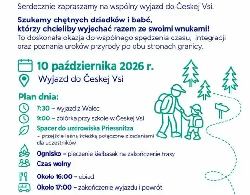 Polsko-czeski wyjazd integracyjny dla dziadków i wnuków z gminy Walce