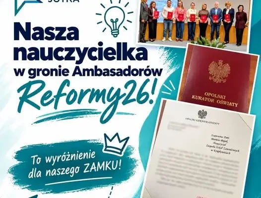 Krapkowice: Zespół Szkół Zawodowych w programie Reforma26 „Kompas Jutra”