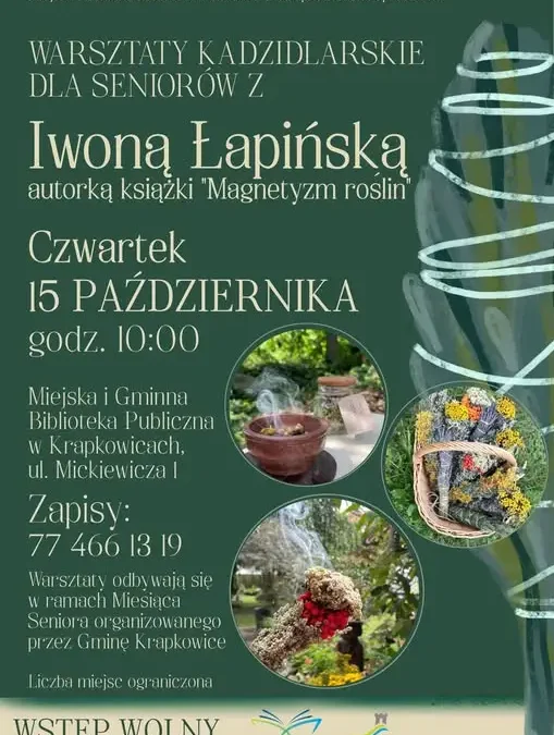 Warsztaty kadzidlarskie dla seniorów w Krapkowicach – zapisy trwają
