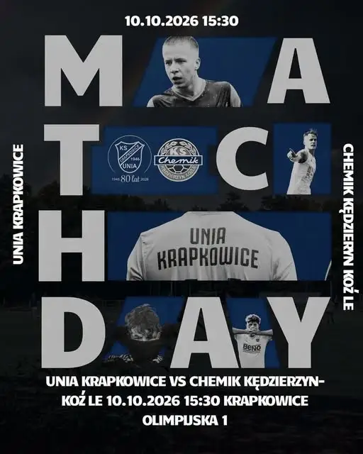 Unia Krapkowice kontra Chemik Kędzierzyn-Koźle – derbowy hit już w sobotę
