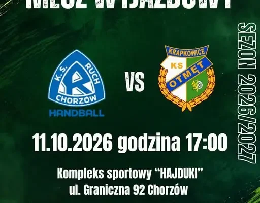 Otmęt Krapkowice zagra w Chorzowie z Handball Ruch