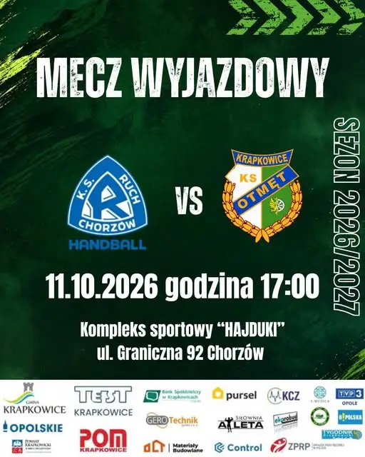 Otmęt Krapkowice zagra w Chorzowie z Handball Ruch
