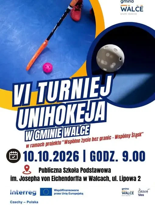 VI Turniej Unihokeja w Walcach – sportowa rywalizacja polsko-czeska już dziś