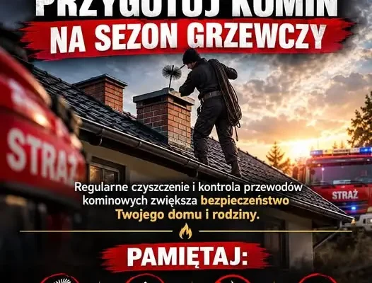 Sezon grzewczy 2026/2027: zadbaj o komin, piec i czujki, zanim będzie za późno