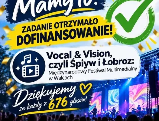Festiwal „Vocal & Vision” w Walcach z dofinansowaniem z Marszałkowskiego Budżetu Obywatelskiego
