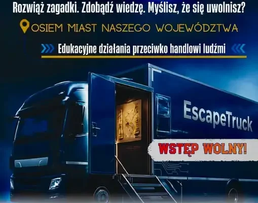 Escapetruck w Krapkowicach – mobilna lekcja o handlu ludźmi już 19 października