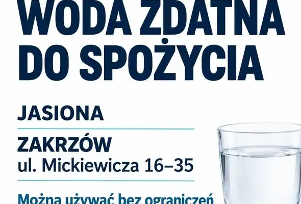 Sanepid: Woda z wodociągu Oleszka znów zdatna do picia w Jasionie i części Zakrzowa