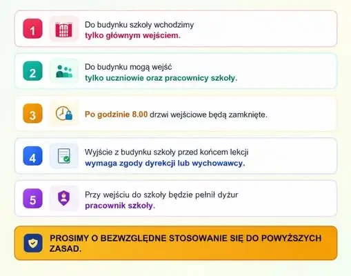 Wzmożone zasady bezpieczeństwa w Szkole Podstawowej nr 1 w Krapkowicach