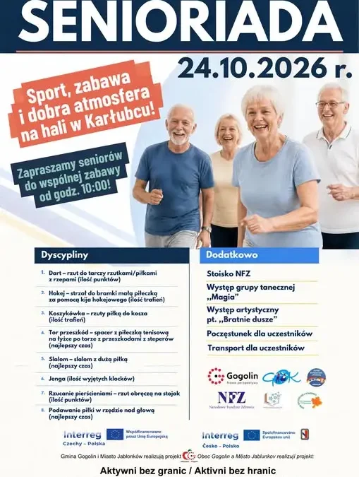 Gogolin szykuje się do „Senioriady” – w sobotę 24 października kibicujemy seniorom!