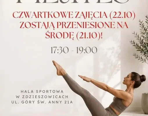 Pilates w Zdzieszowicach: czwartkowe zajęcia wyjątkowo w środę