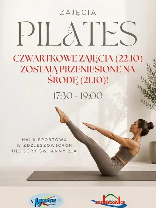Pilates w Zdzieszowicach: czwartkowe zajęcia wyjątkowo w środę