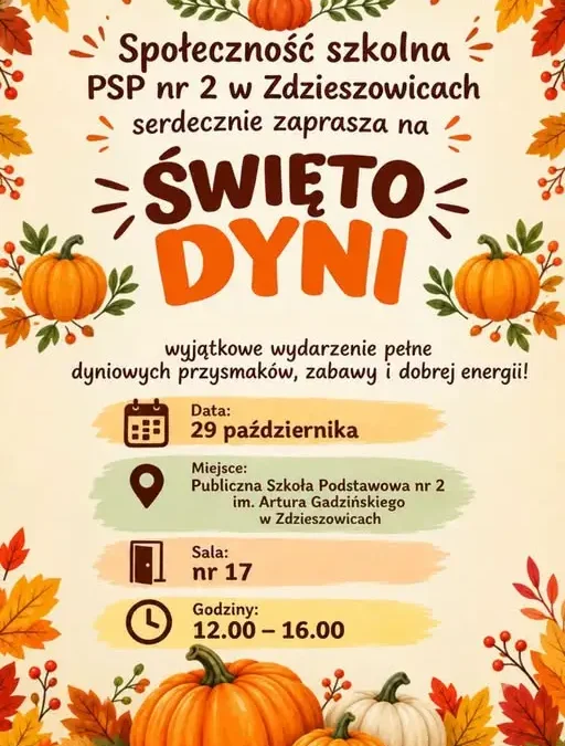 Święto Dyni w PSP nr 2 w Zdzieszowicach – 29 października