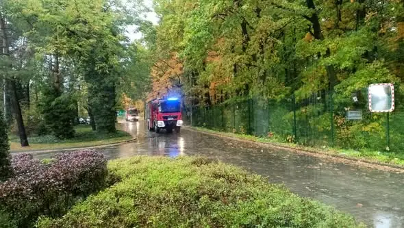 Strażacy z powiatu krapkowickiego ćwiczyli gaszenie pożarów w hali Chespa Farby w Choruli